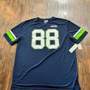 nwt seattle seahawks 88 graham Navy Blue Sports Jersey mens xl